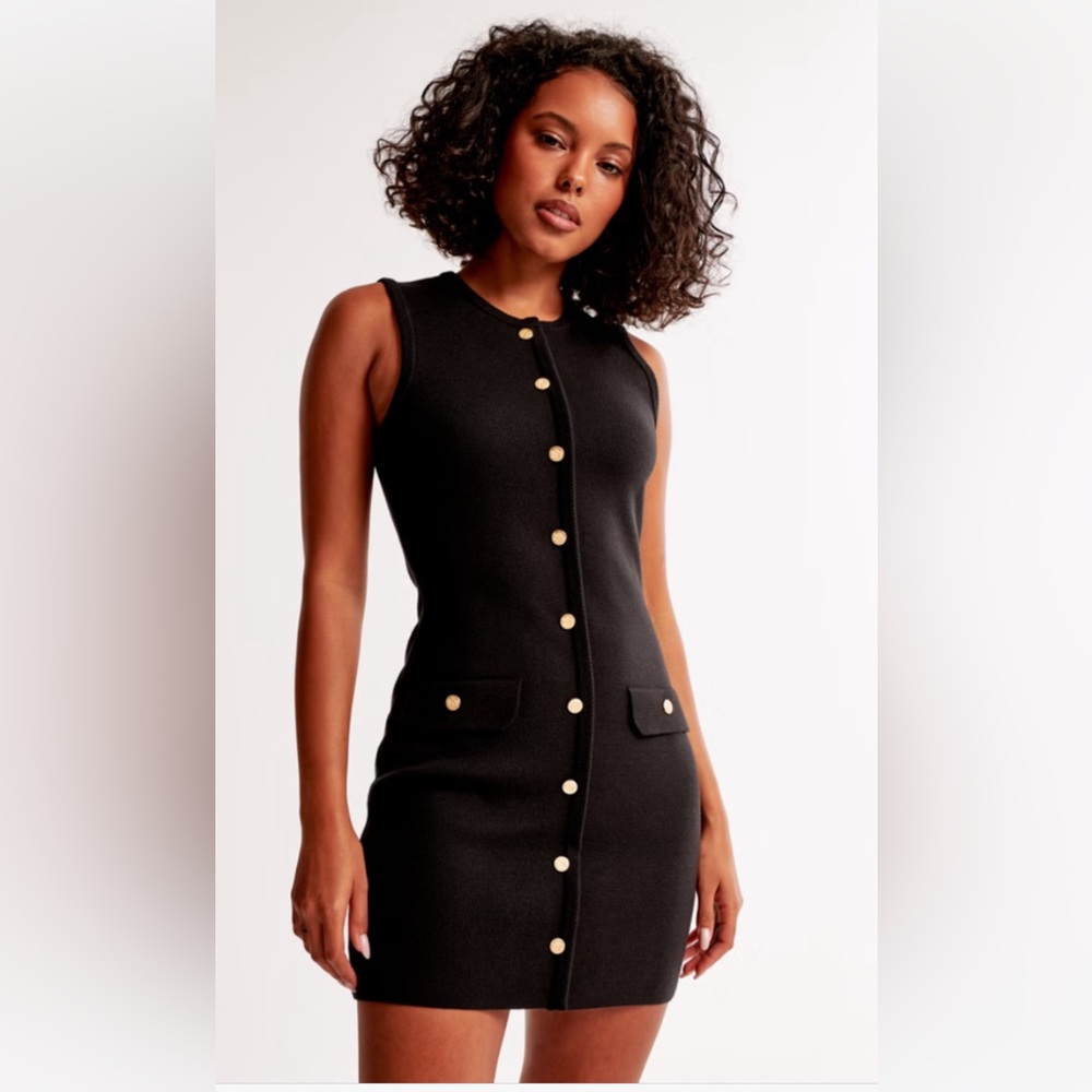 The A&F Mara High-Neck Vest Sweater Dress